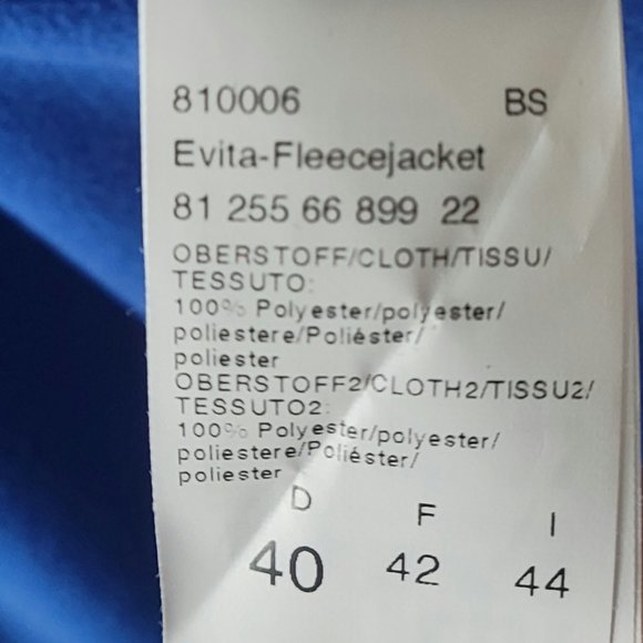 Airfield 2 pc Cobalt Blue Fleece jacket and pants - Picture 8 of 16